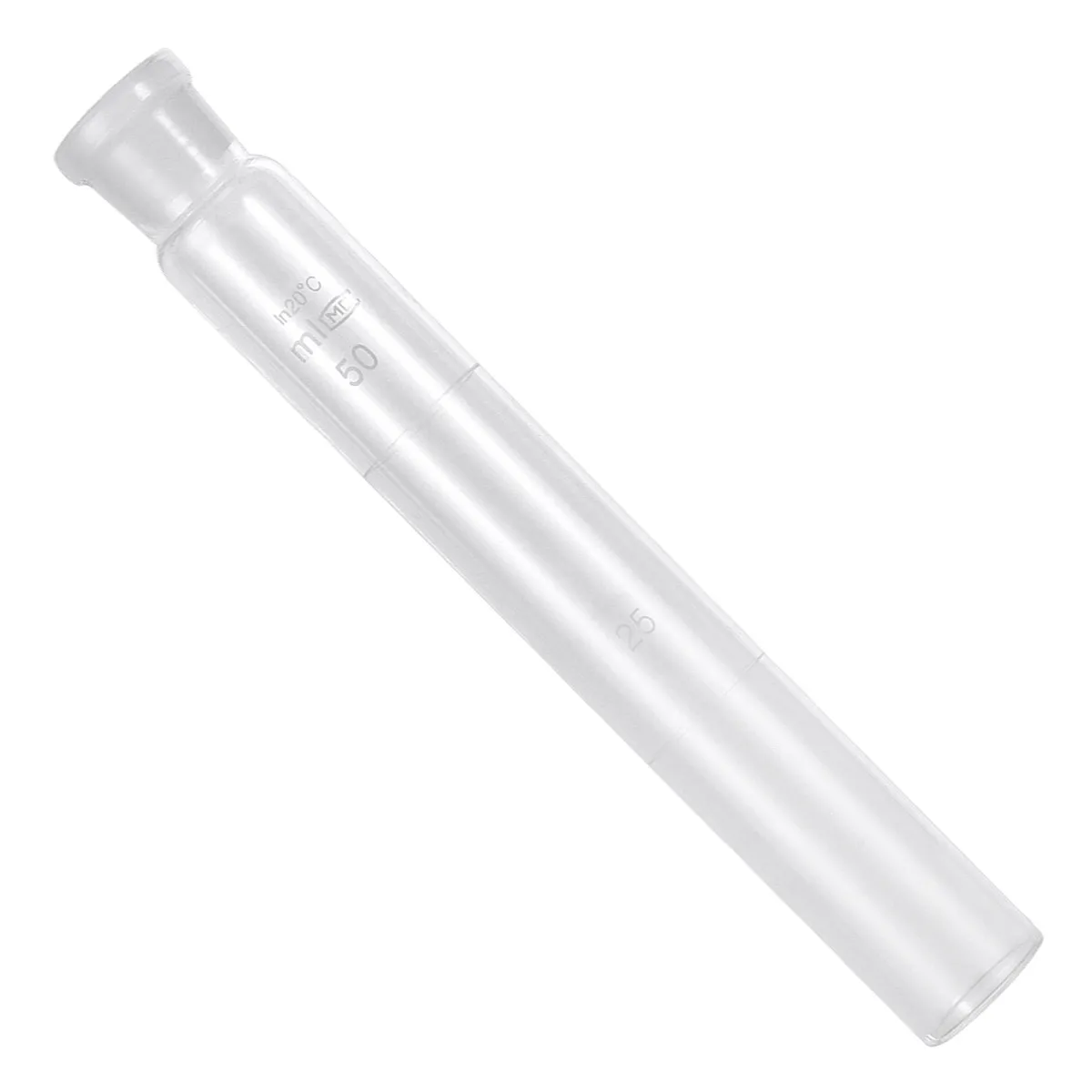 50Ml Laboratory Grade Glass Colorimetric Tube Sealed Glass Cover Reusable After Cleaning for Experiments Decorations Storage