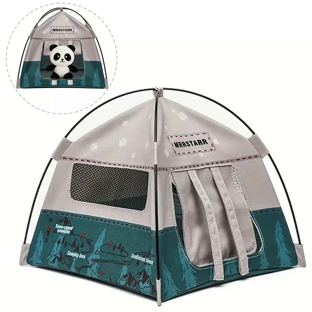 

1:12 Scale Dollhouse Mini Tent Camping Tent Model Decoration Miniature Simulated Outdoor Tent Ornament Small Tent Model Kit