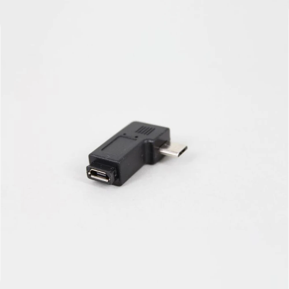 องศาซ้ายและขวามุม Mini USB 5pin หญิงไปยัง Micro USB ชาย Data Sync อะแดปเตอร์ปลั๊ก Micro USB ไปยัง Mini USB Connector