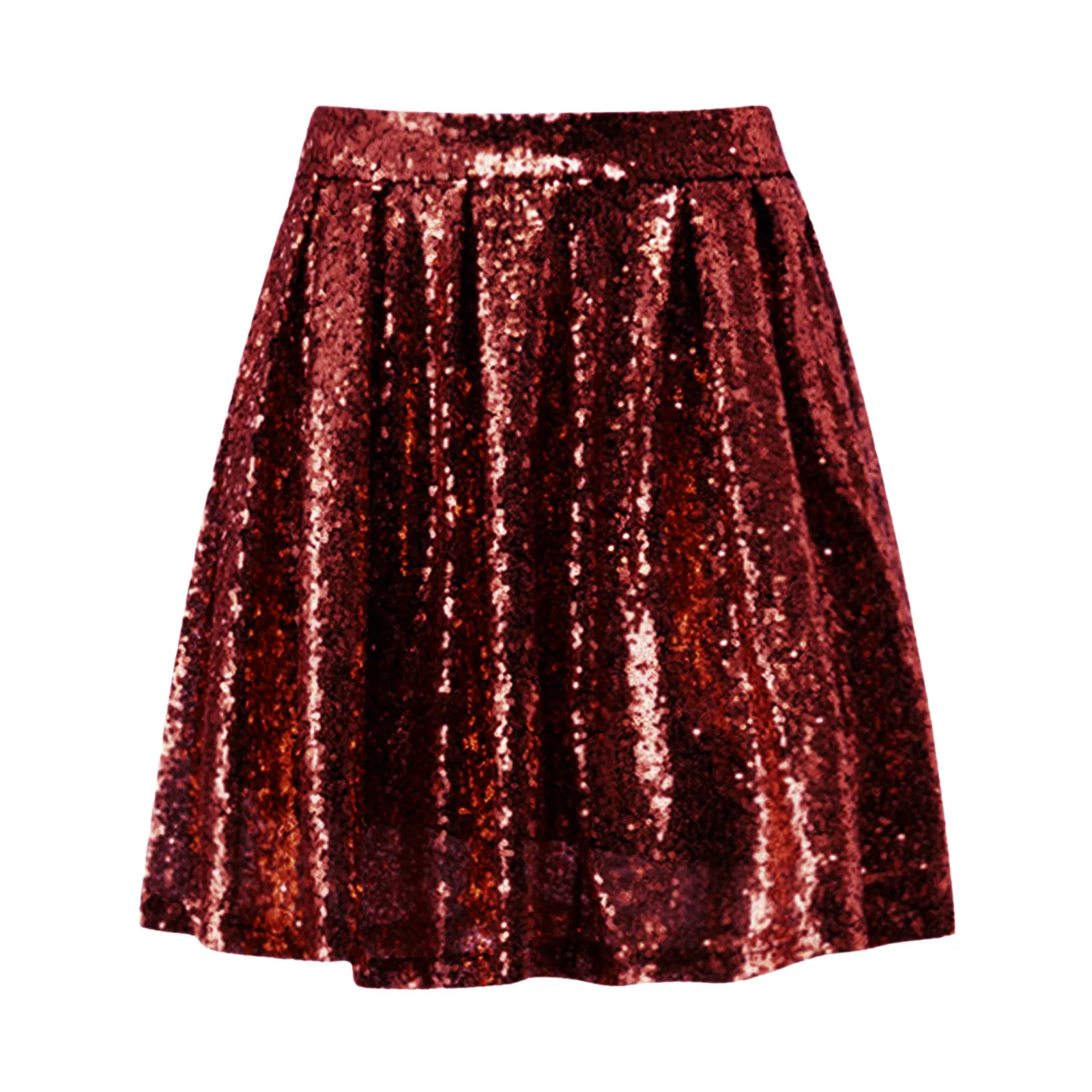 Fashion Sexy Sliver Gold Sequins Skirt Spring Summer Women Ladies Short Mini Pleated Glitter Skirt Hot Night Club Party Wear