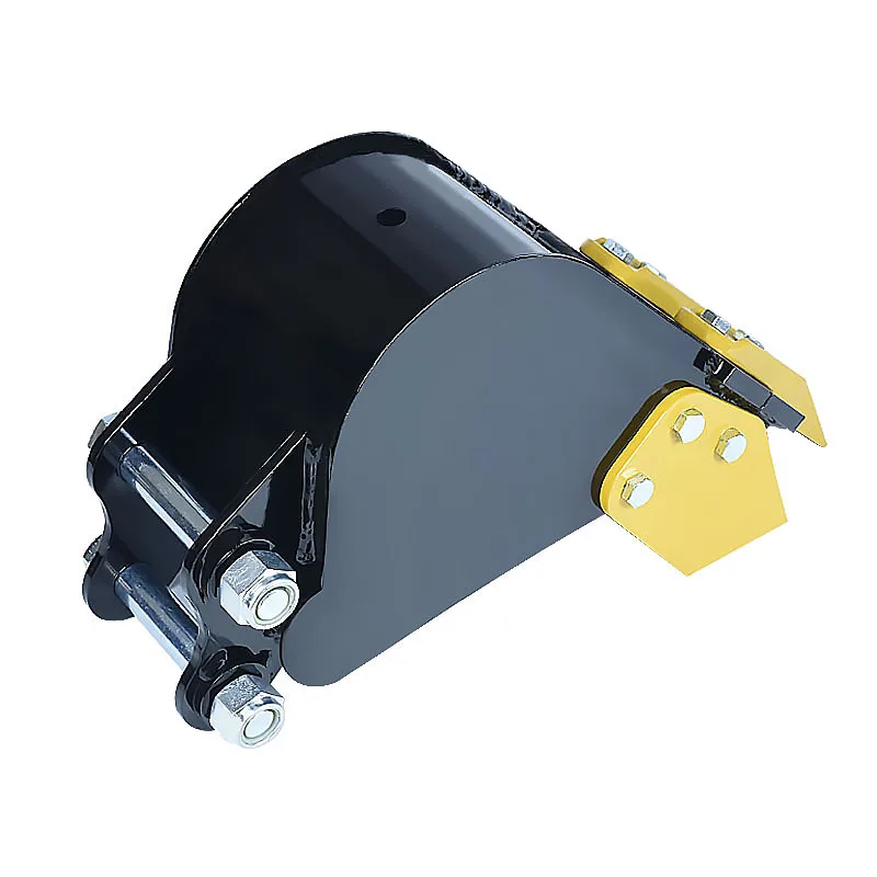 ミニショベルバケットアタッチメント 200mm/7.87インチ トレンチバケット 1～1.5トン級ショベル用 パイプライン設置・溝掘り用