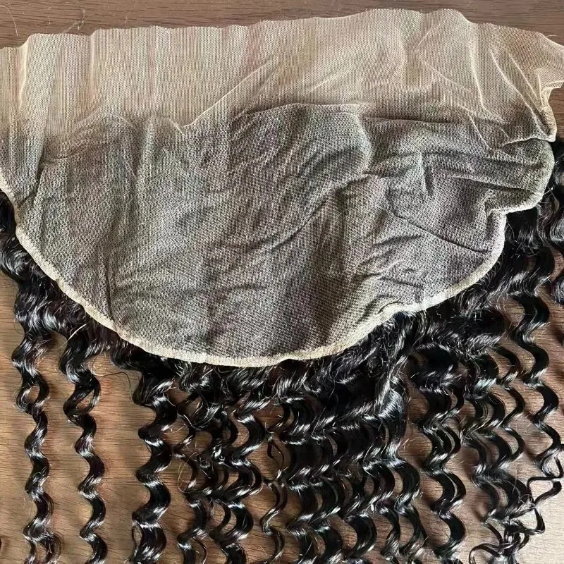 22 Zoll 13x6 Lace Frontal Deep Wave Remy Echthaar Natürliche Farbe 150% Dichte Vorgezupftes Babyhaar für Schwarze Frauen Täglicher Gebrauch – Detail 2