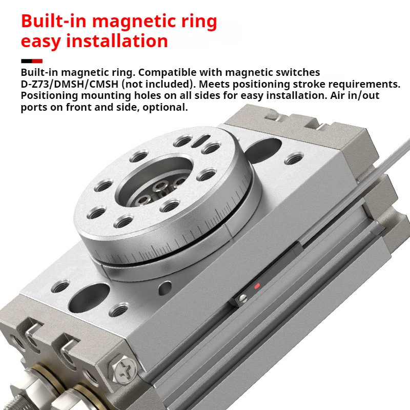 Pneumatic rotary cylinder MSQB adjustable cylinder rotation 0-190° MSQB10A MSQB20A MSQB30A