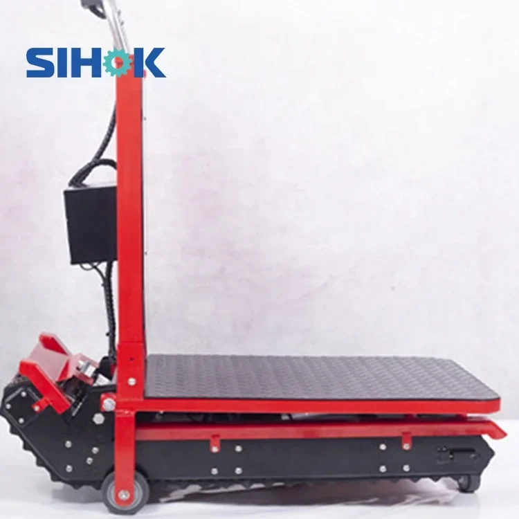 Sihok Stainless Steel Stair Climber Dolly Heavy  Goods Carrying Trolley Automatic Electric Hand Trolley