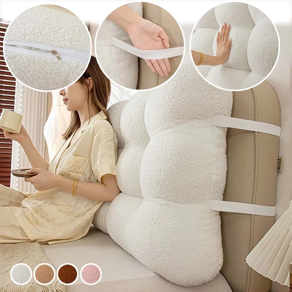 

Removable Large Bed Headboard Reading Pillows Warm Fabric Bedroom Backrest Cushions Tatami Bedroom 방석 두꺼운 Almohadas Para Dormir