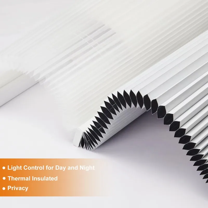 Top Down Bottom Up Cordless Honeycomb Blinds, Day and Night Cellular Shades, Optional Blackout or Sheer for Home & Office