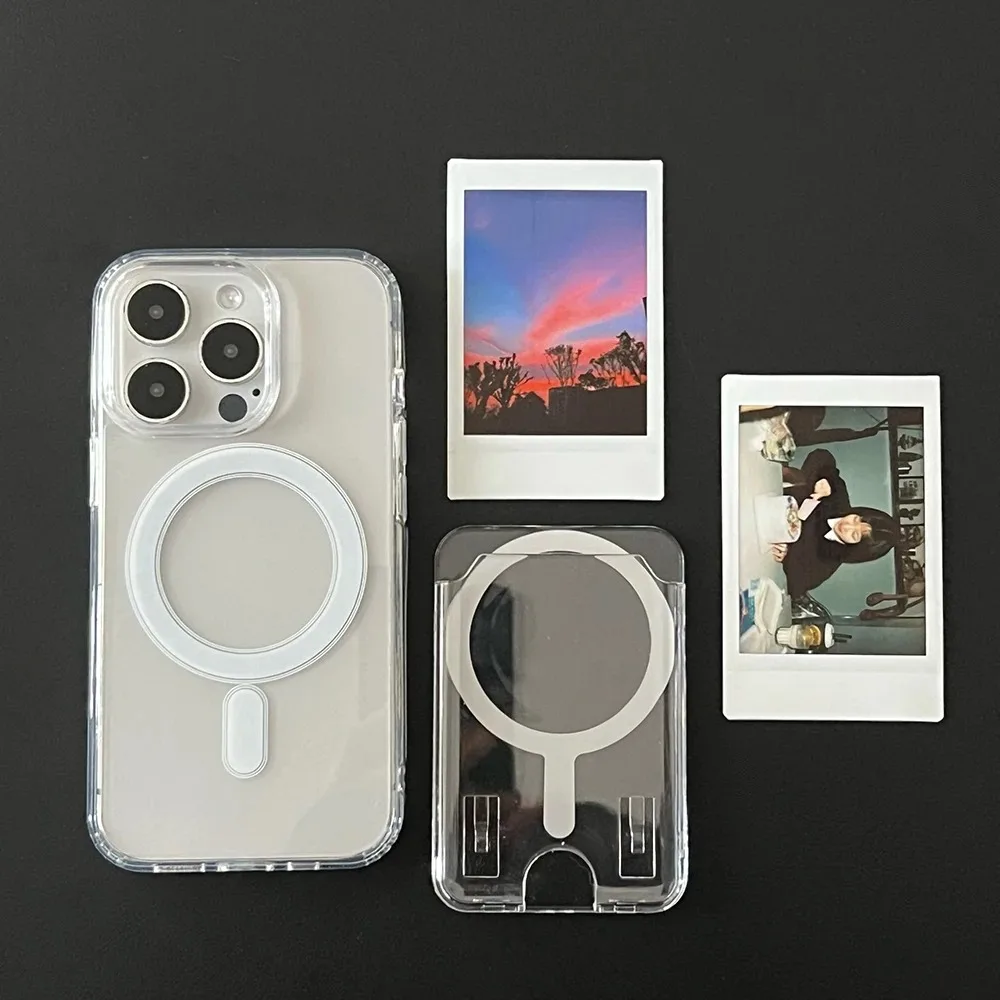 1 Magsafe transparent acrylic card bag suitable for lPhone 17 Air 16 Pro Max magnetic shell accessories - view 4