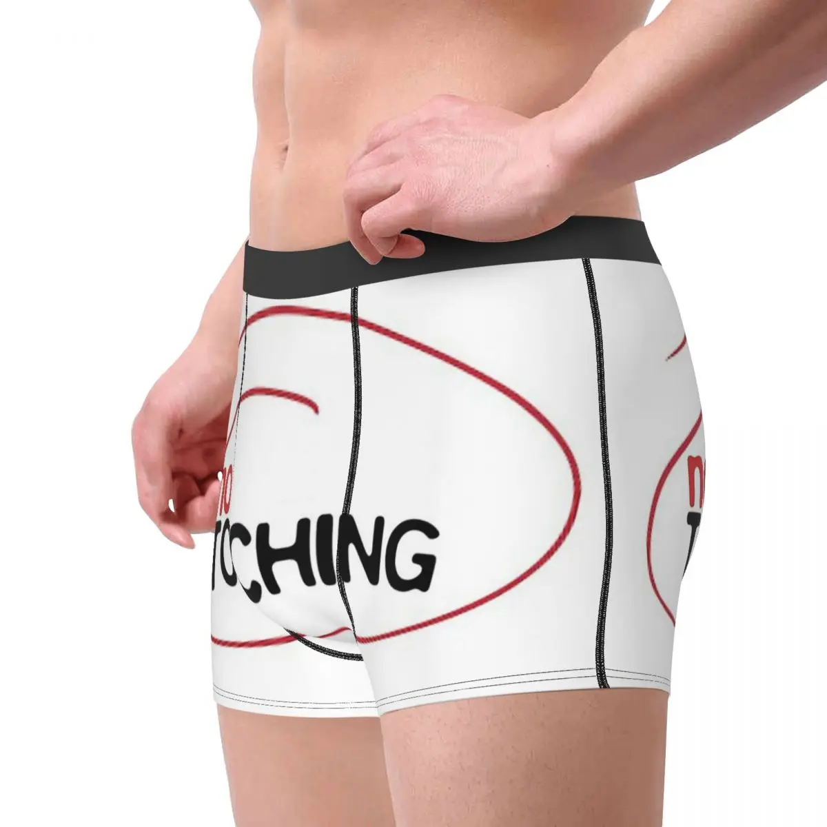 Mouth and Tongue No Touching Underpants Homme Panties Men's Underwear Sexy Shorts Boxer Briefs