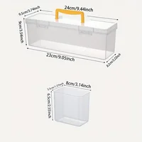 Boîte de rangement de pièces d'outils, ensemble d'organisateurs d'outils multi-compartiments, boîte de découpage pour vis, clés, accessoires de quincaillerie et jouets 1/7 pièces 2