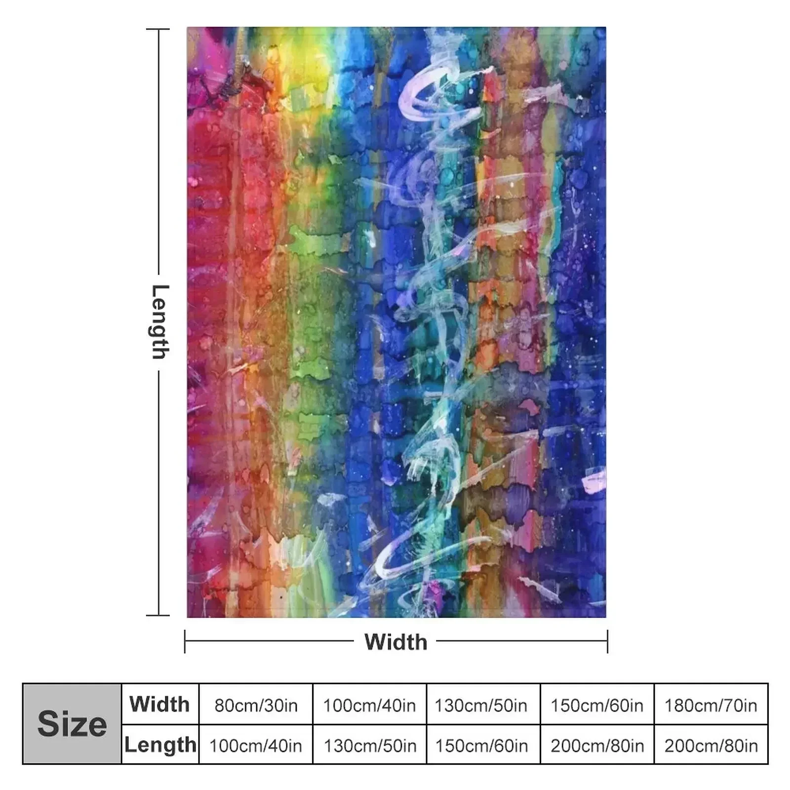 Stages abstract Throw Blanket Shaggy Single Blankets