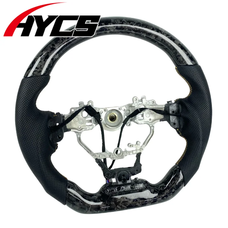 Auto  Accessories Customized Real Forged Carbon Fiber Steering Wheel for Lexus IS NX RC 200 250 300 350 GX GS ES Without airbags