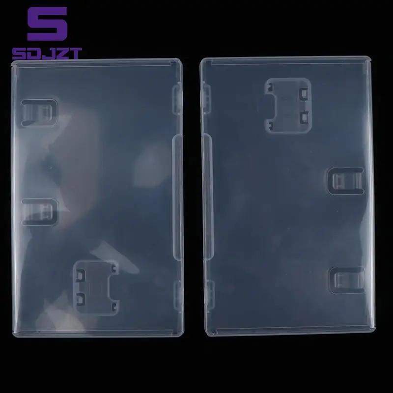 2pcs For Nintend Switch NS Game Card With Book Holder for Inserted Cover Transparent Box Game Card Cartridge Holder Case Shell