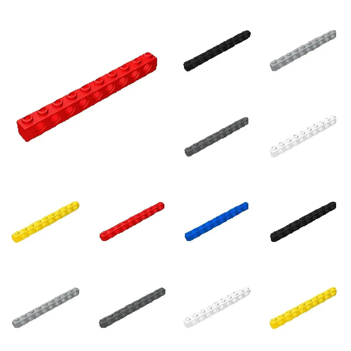 

10 шт. 2730 Кирпич 1 x 10 с отверстиями Коллекции кирпичей Объемные модульные игрушки GBC для технических MOC DIY Строительные блоки, совместимые