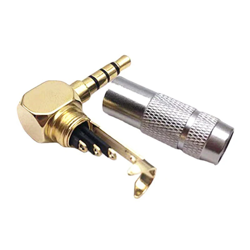 Elbow Jack 3.5 Mm 90 Degree Right Angle Eurasian Audio Accessory 4-pole Headphone Balanced Plug Connector A2