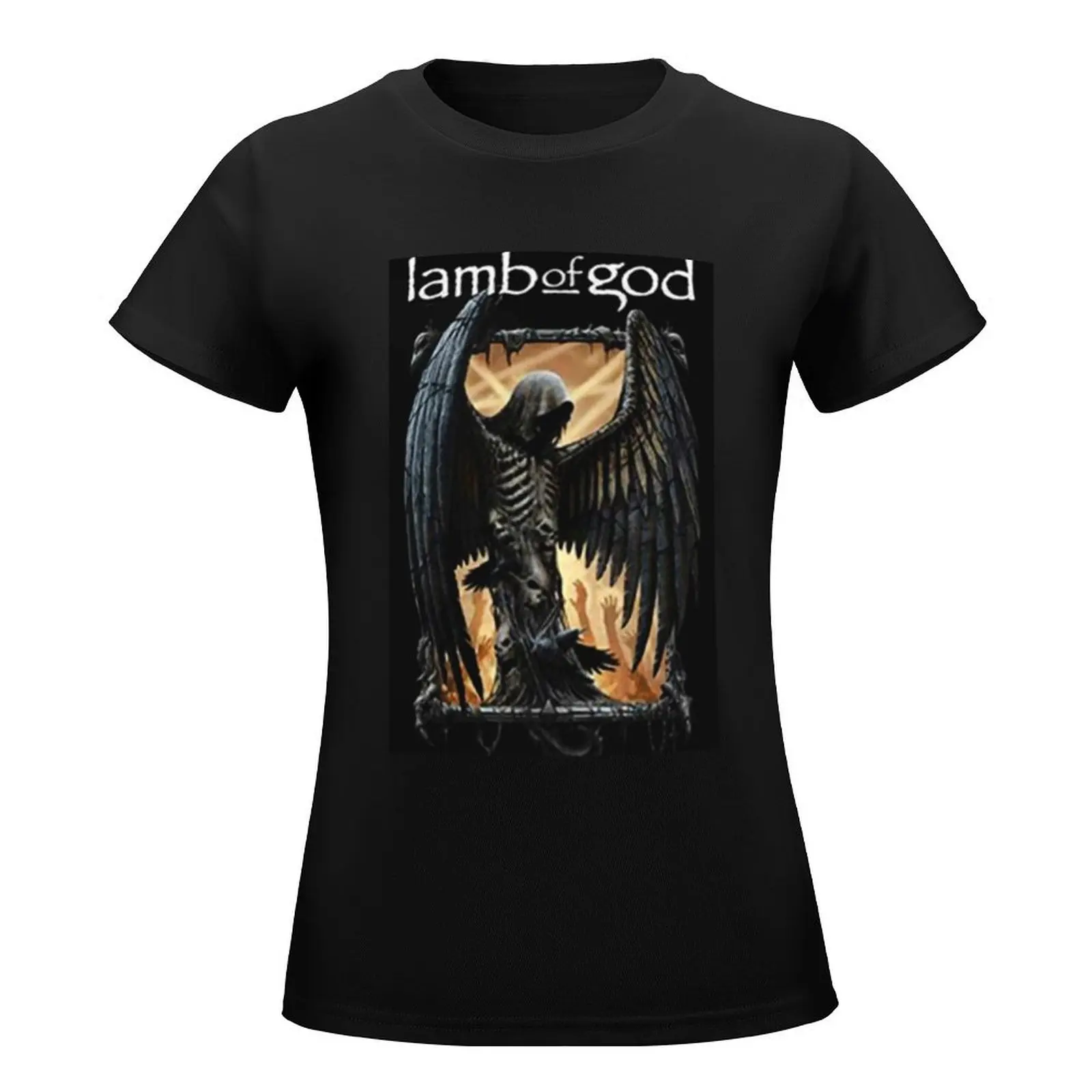 Lamb Of God Band T-Shirt animal prinfor kawaii clothes designer clothes Women luxury