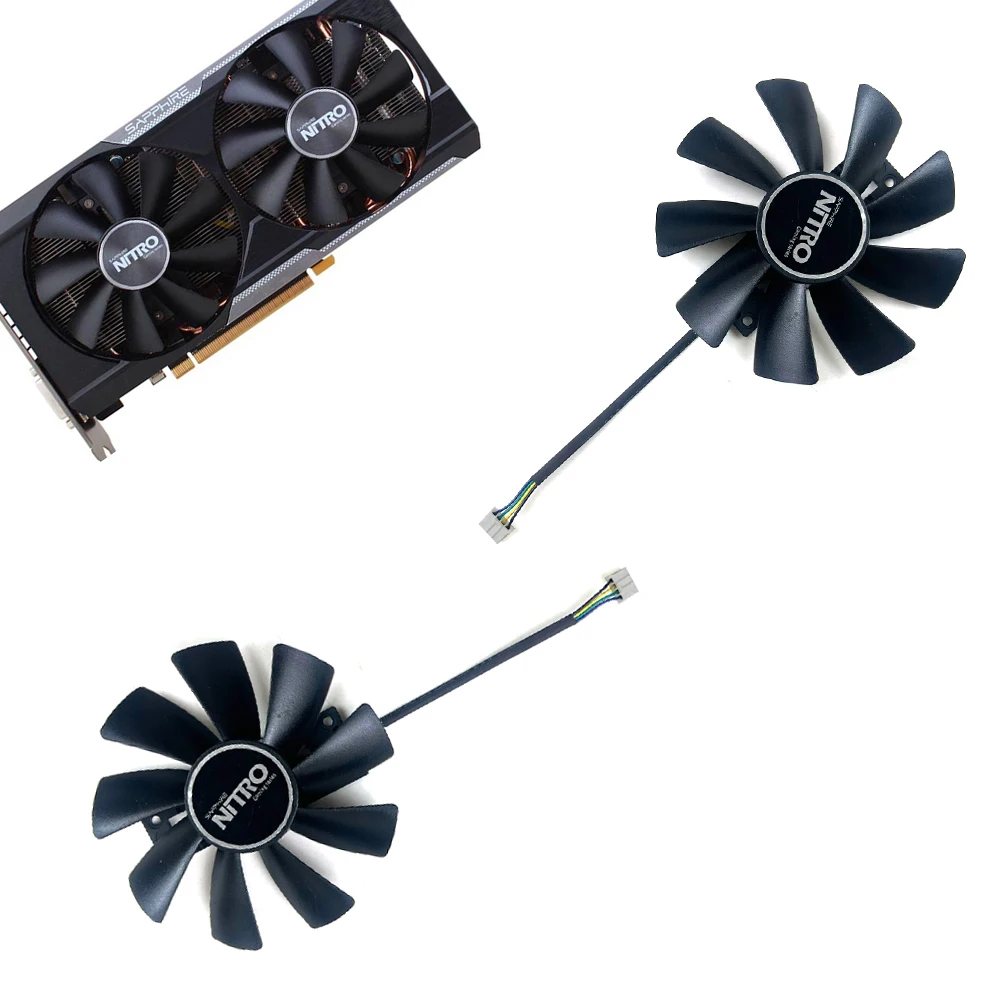 Nuevo ventilador de refrigeración 100mm GAA8B2U/GAA8S2U 4pin DC 12V 0.45A R9 380X GPU enfriador para Sapphire R9 380 380X 2G/4G D5 ventiladores de tarjeta de vídeo
