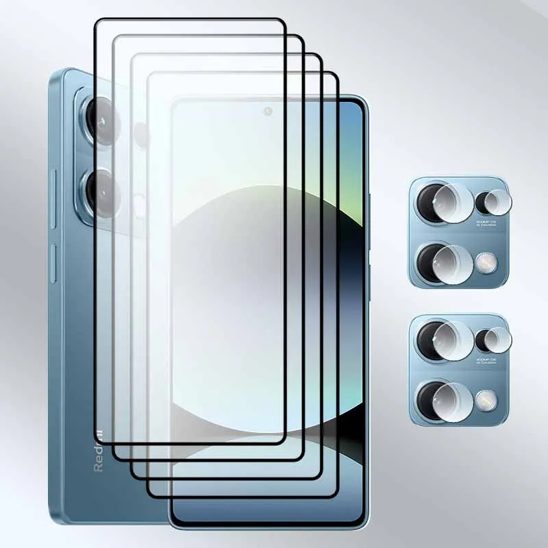 

Upgrade Full Cover Glass For Redmi Note 14S Screen protector 9H Anti-Scratch Front glass Note 14S Soft lens film