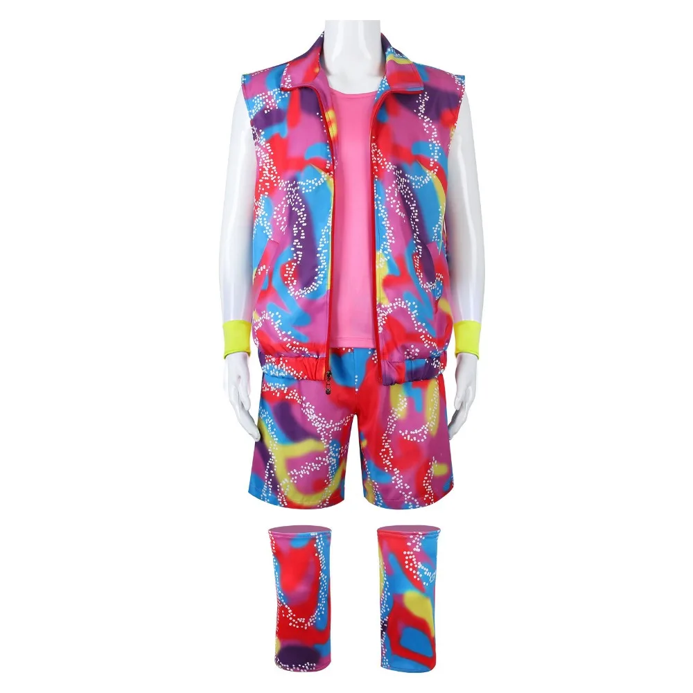 Filmprinsen Ken Ryan Gosling Cosplay Kostuum Sportkleding Prinses Roze Sportkleding Topbroek Past Bij Hoeden Volwassen Kinderen Halloween