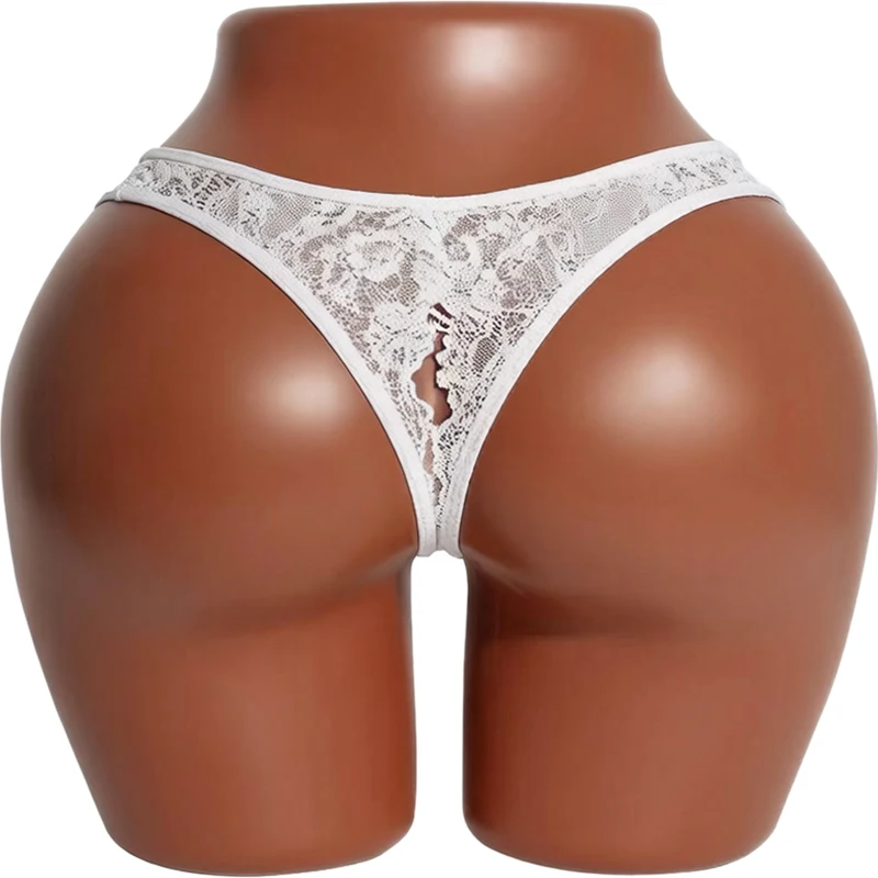 Intimates Sexy Panties For Women Low Rise Erotic Thong Open Hips Underwear Lace Can Be Inserted Into Briefs Crotchless Lingerie - view 6