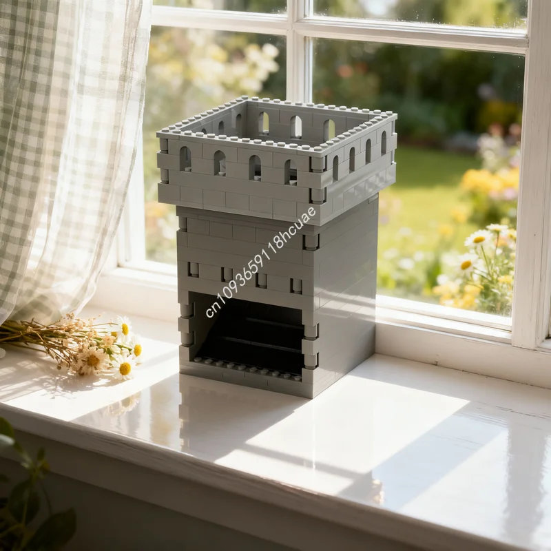 

229 деталей MOC Dice Tower 0, модель замка, конструктор, строительные блоки, DIY, рождественские подарки, креативные игрушки, развивающие кубики