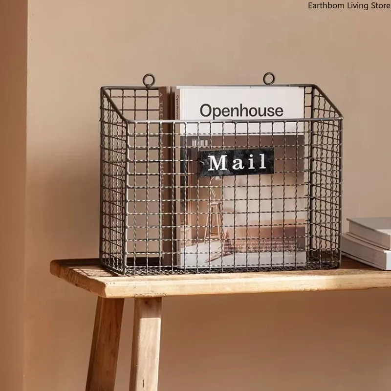 Retro Ironwork Magazine Racks American-style Living Magazine Racks Room Study Storage Office Furniture Das Magazin ZY40ZZJ