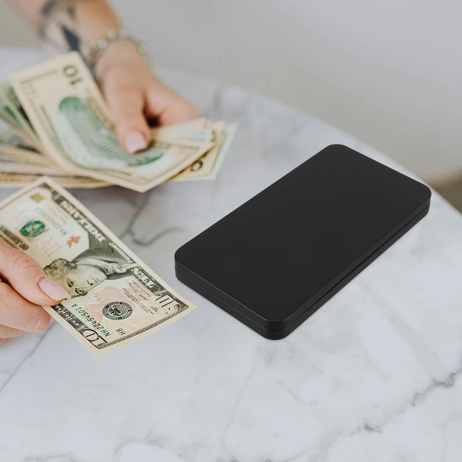 Aufbewahrungsbox, Bargeld-Organizer, Blechdosen mit Klappdeckel, Spielzeug-Geldbehälter, Eisen, Metall, rechteckige Dosen