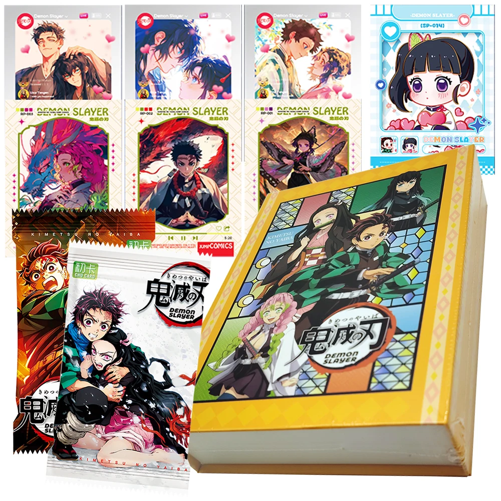 

Demon Slayer Collection Card Popular Hot Blooded Battle Anime Peripheral Exquisite Character Card Boy and Girl Hobbies Gift Toy