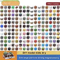 DIY200P Model Magnetic Building Blocks Mine Magnet World Set Toys STEM Montessori Stacking Cubes Construction Set Christmas Gift