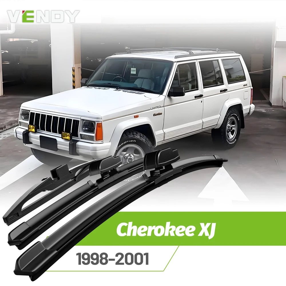 Front & Rear Wiper Blades Set For Jeep Cherokee XJ 1998-2001 Windshield Windscreen Window Rain Brushes 18
