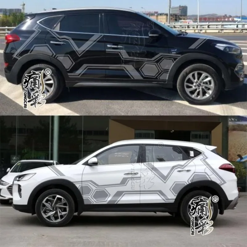 

Виниловая наклейка для автомобиля, наклейка для Hyundai Tucson, модное спортивное украшение, пленка на заказ, аксессуары для авто украшения