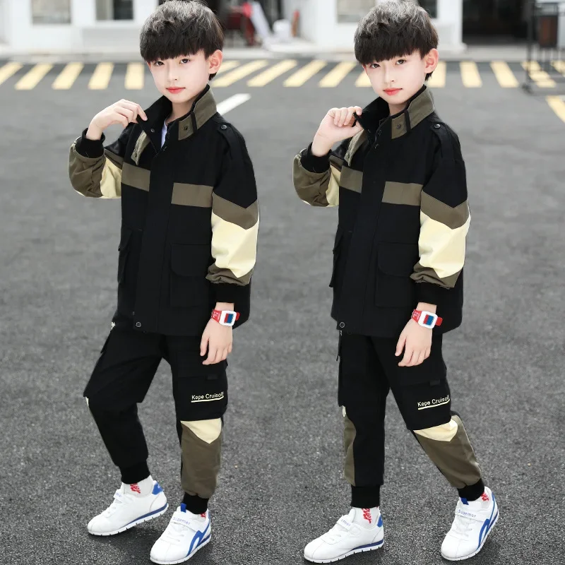 Boys Clothes Sets 2023 Spring Autumn Kids Fashion Cotton Coat+Pants 2pcs Tracksuits For Baby Boys Children Casual Jogging Suits