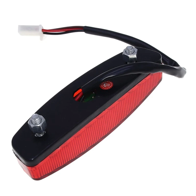 Motorcycle Light Stop Tail Light 12V Red Rear Lamp Brake Taillgiht for ATV Off-road Motorcycle Taillight Red Y9RC