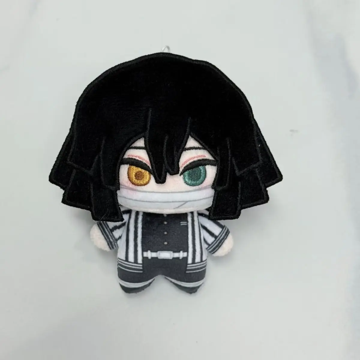 

10cm Anime Demon Slayer Obanai Iguro Plushie Nunu Body Soft Stuffed Pendant Cute Cartoon Figure Keychain Bag Cosplay Xmas Gift