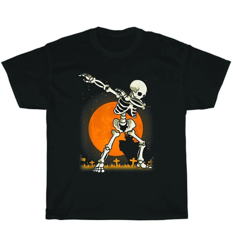 

Dab Dance Dabbing Skeleton Costume Halloween Scary Party T-Shirt Unisex Tee Gift