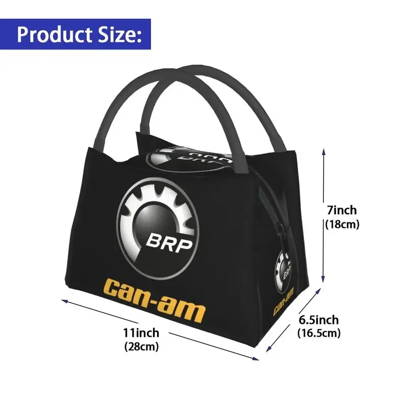 BRP ATV Can Am Logo Insulated Lunch Bags for Women Resuable Thermal Cooler Lunch Tote Work Picnic