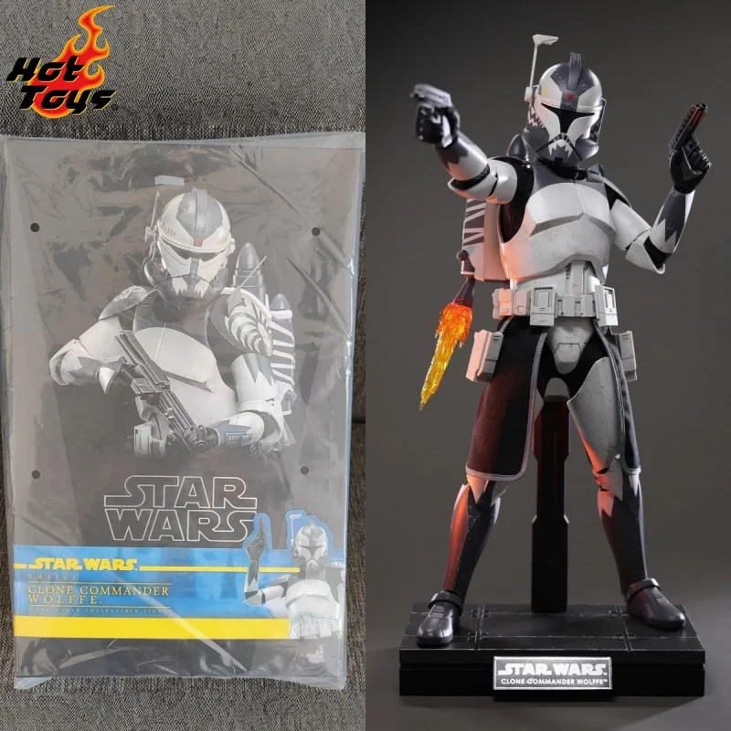 In Stock Original HOTTOYS HT 1/6 TMS141 Star Wars The Clone Wars Commander Wolffe Action Figures 12inch Collectible Model Toy