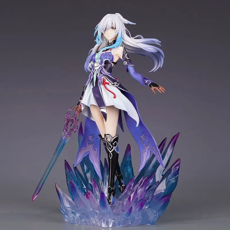 29cm anime honkai estrela figura ferroviário jingliu estatueta gk jingliu figura de ação bela menina jogo modelo colecionável brinquedos presente