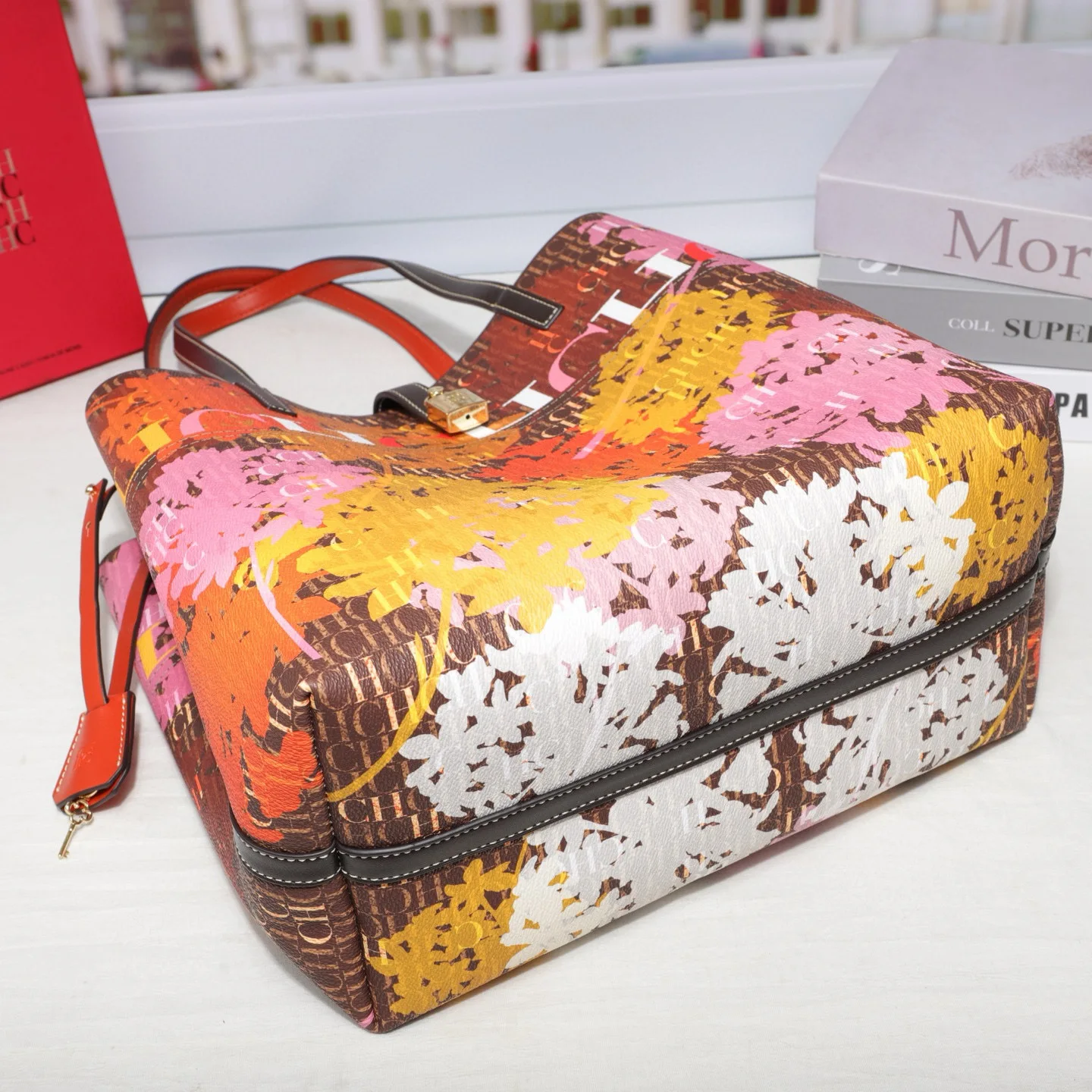 Bedruckte Damen-Umhängetasche, große Kapazität, klassische Tragetasche, Street-Style-Handtasche für Damen