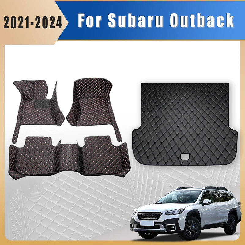 

Автомобильные коврики, ковры в багажник для Subaru Outback 2021 2022 2023 2024, подушечки для ног, автоаксессуары, товары для интерьера, чехлы, детали