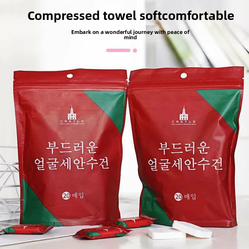 Disposable, Portable, Square, Compressed Towels—Extra-Thick, Extra-Large Face Towels, Soft Cotton Towels, And Cleansing Towels