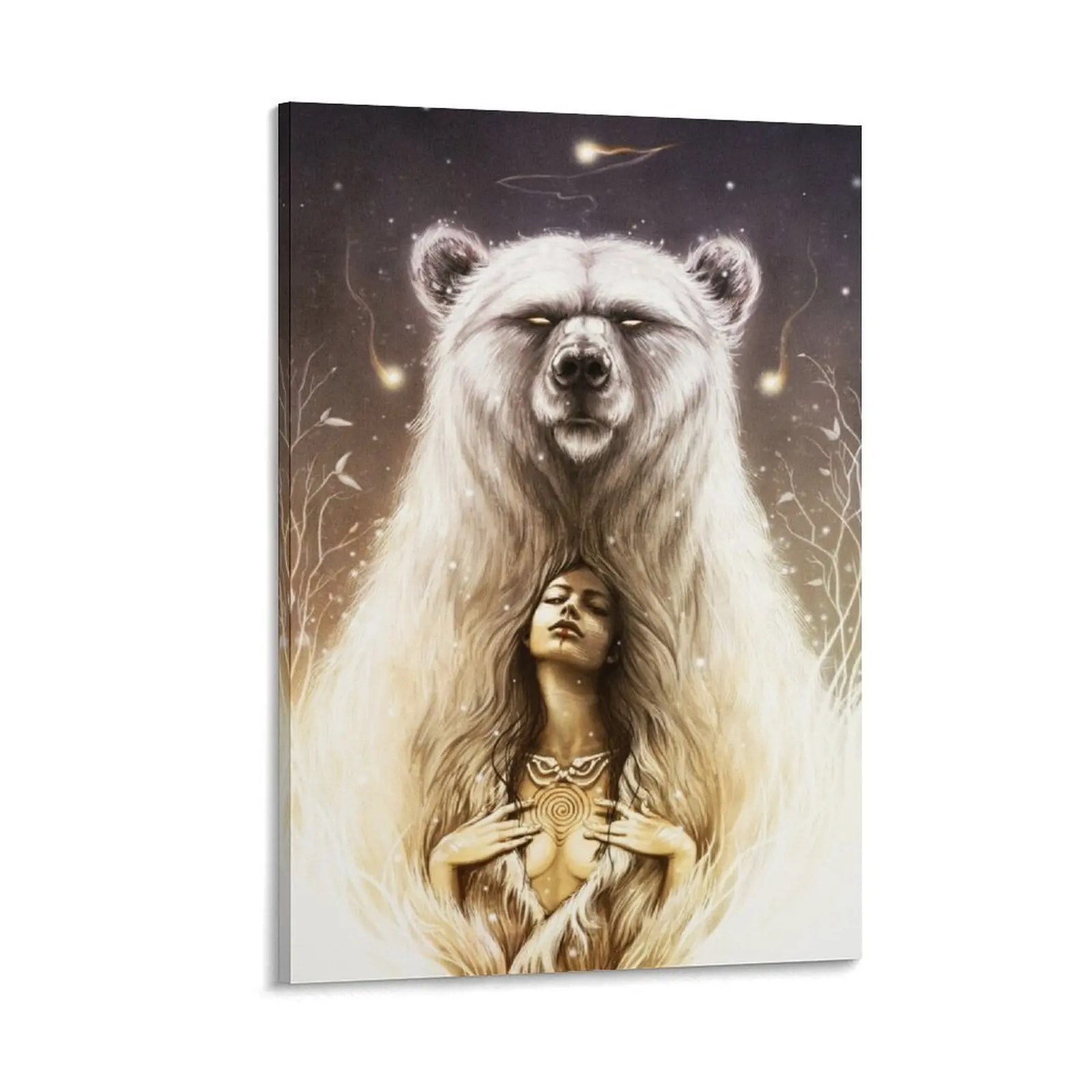 

Bear Spirit Canvas Painting anime Decorative prints wall painting room decorations for men Decoration wall