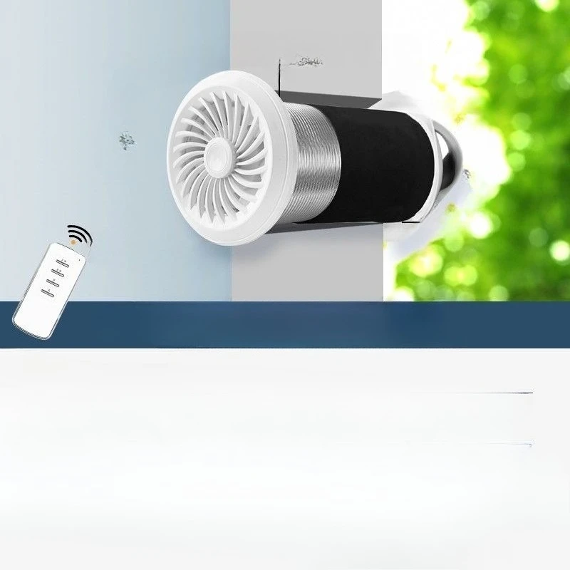 

Wall-through integrated household fresh fan system Silent ventilation fan Window exhaust fan