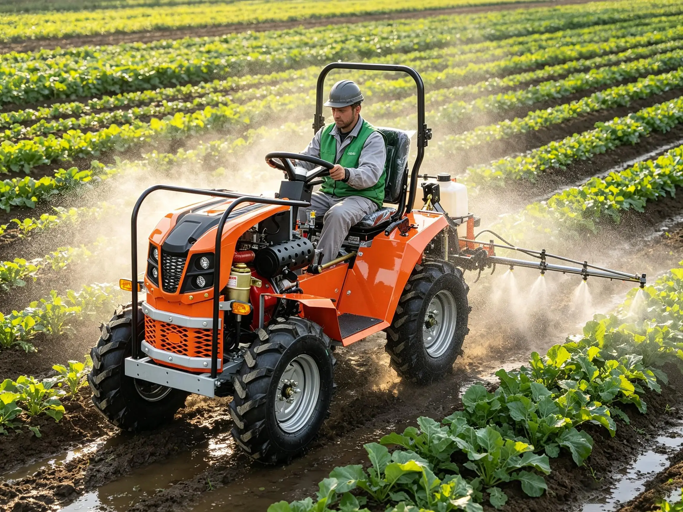 55HP Heavy Duty Farm Tractor PTO Three Point Hitch Match Lawn Mower Sprayer for Farm Cultivation Breeding Operation
