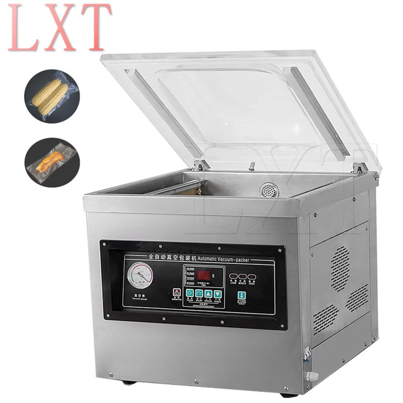 

Commercial Automatic Fruit Vacuum Packaging Machine Desktop Vacuum Sealer For Food Rice Meat Fish