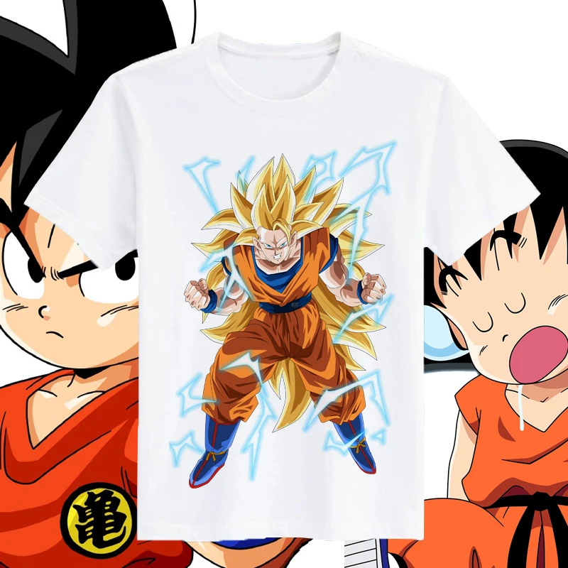 American Retro Dragon Ball Super DRAGON BALL Toriyama Ming Saiyan Sun Wukong Vegeta novedad de verano ropa de calle para hombres y mujeres