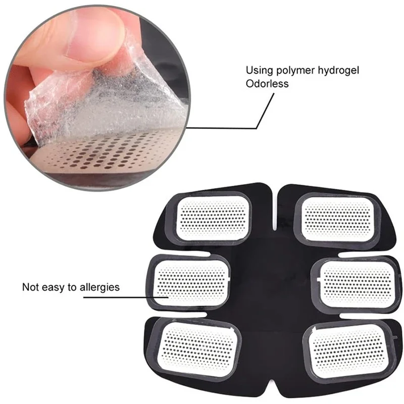 10/30/60Pcs Abs Trainer Replacement Gel Sheet Abdominal Toning Belt Muscle Toner Ab Trainer Accessories Gel Sheets For Gel Pad