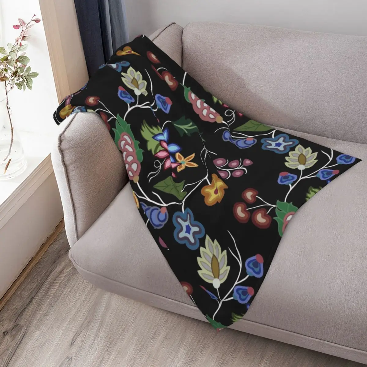 بطانية رمي Anishnawbe دافئة لهدايا عيد الميلاد الشتوية، بطانيات أريكة عملاقة فاخرة