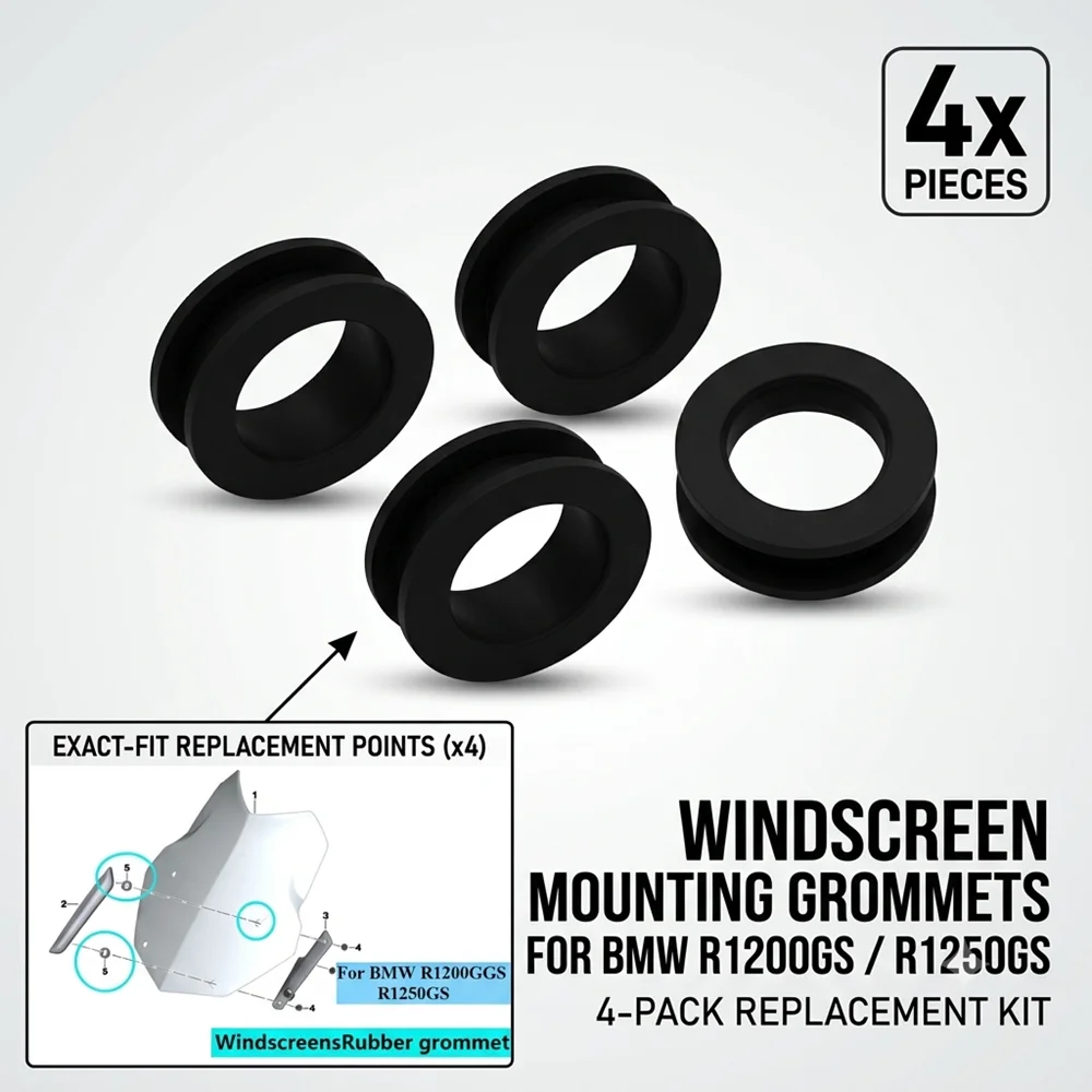 Für BMW R1200GS LC R1200GS Adventure R1250GS Adv Windschutzscheibe Windschutz Gummistopfen Lochgummiverschlüsse – Detail 1