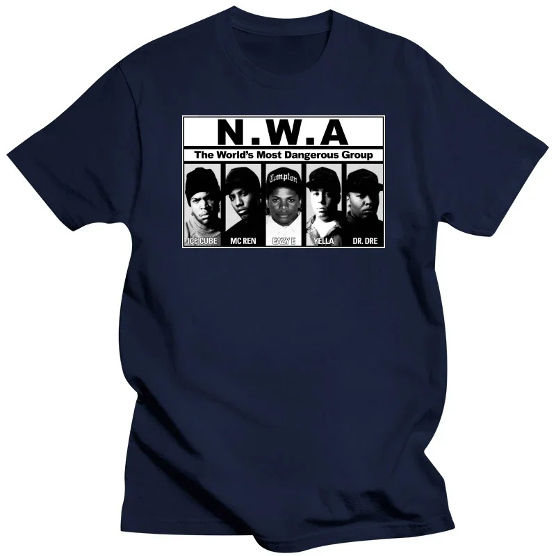 Men Cotton T Shirt Summer Brand Tshirt N.W.A NWA Men's T-Shirt The World's Most Dangerous Group brand tee-shirt homme tops