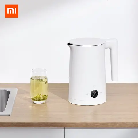2022 새로운 XIAOMI Mijia 전기 주전자 스마트 상수 온도 보일러 220V 온도 디스플레이 설정 절연 주전자
